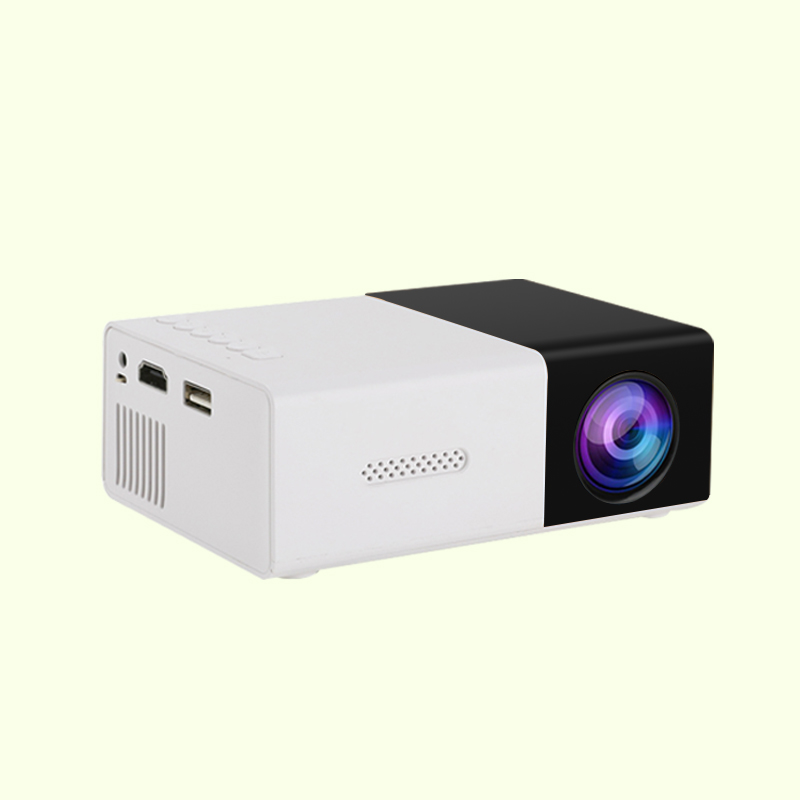 Projector for Home Use 4K Ultra HD Mobile Phone Wall Projection, Dormitory, Bedroom, Living Room, Home Cinema Projector: black / UK Plug