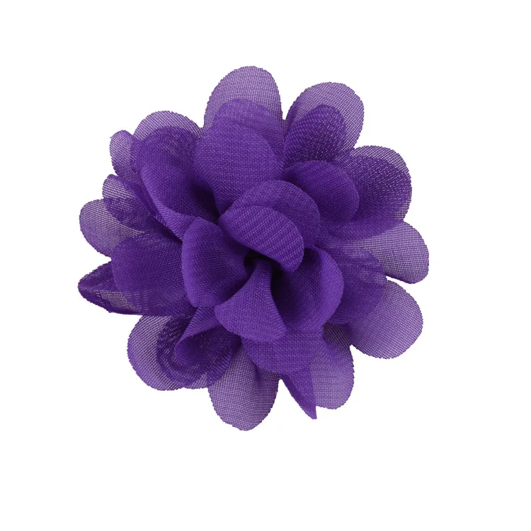 Nishine-Mini Chiffon Tecido Flores para Mulheres e Meninas, Headband, Grampos de Cabelo, Roupas DIY, Bonés, Headwear, Acessórios, 2 ", 20Pcs, Lote: Vermelho