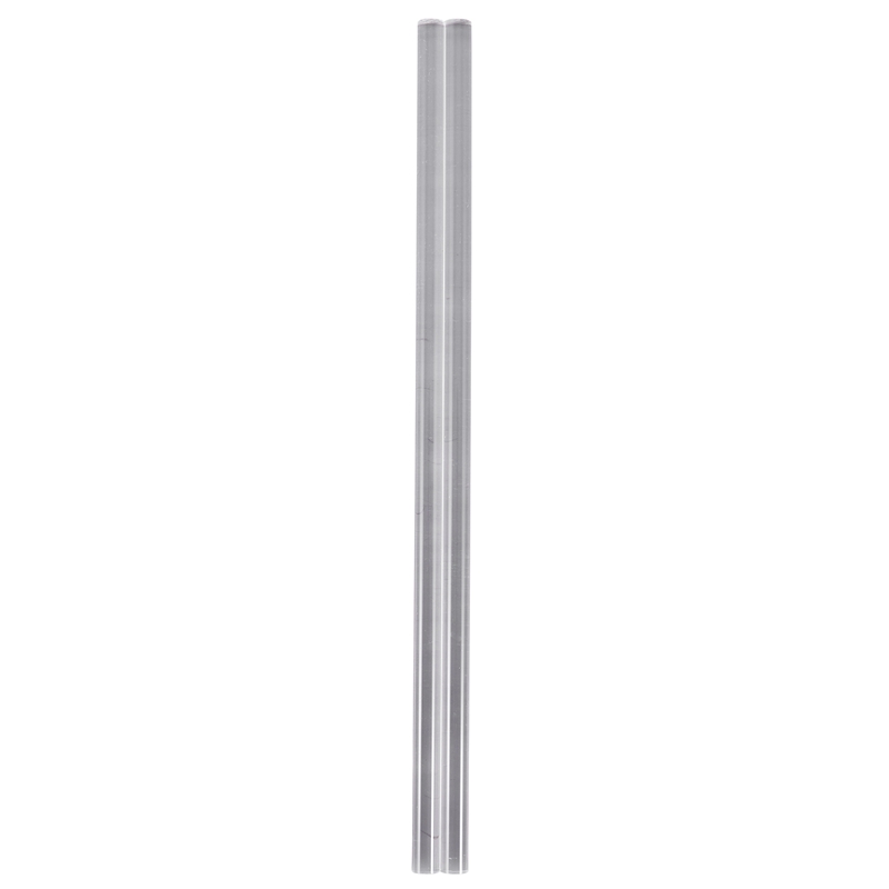 2Pcs 10mm Clear Round Perspex Acrylic Bar PMMA Extruded Rod 12" Length