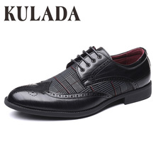 KULADA chaussures hommes chaussures richelieu confortable respirant chaussures formelles de chaussures habillées de luxe