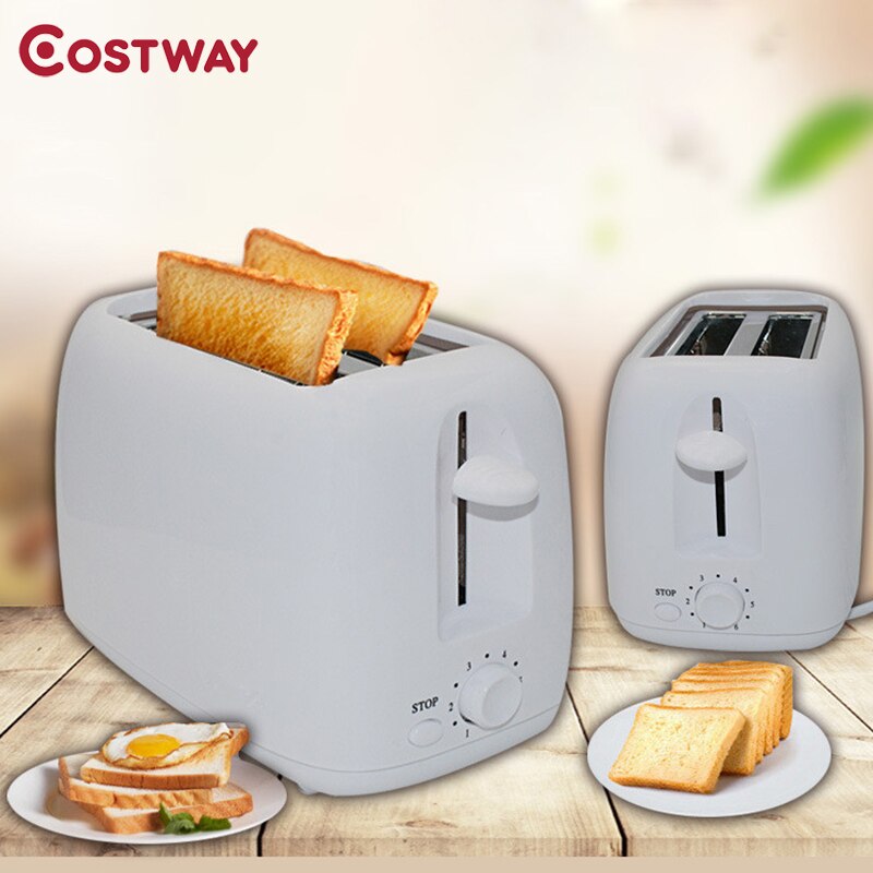Costway automatique grille-pain chauffage et dégivrage multi-fonction machine à pain ménage petit déjeuner grille-pain mini machine à sandwich