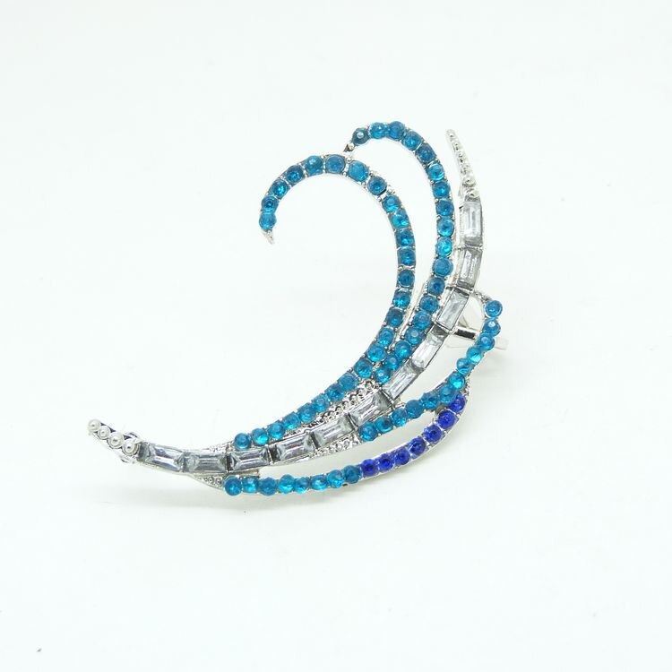 Vintage Punk Gothic Crystal Rhinestone Ear Cuff Wrap Stud Clip Earrings 2E001
