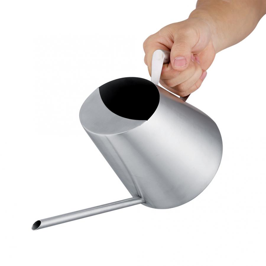 900/1500ml Edelstahl Gießkanne Gebürstet Garten Pflanzen drinnen draussen Pflanze Bewässerung Garten liefert Pflanzen Dusche