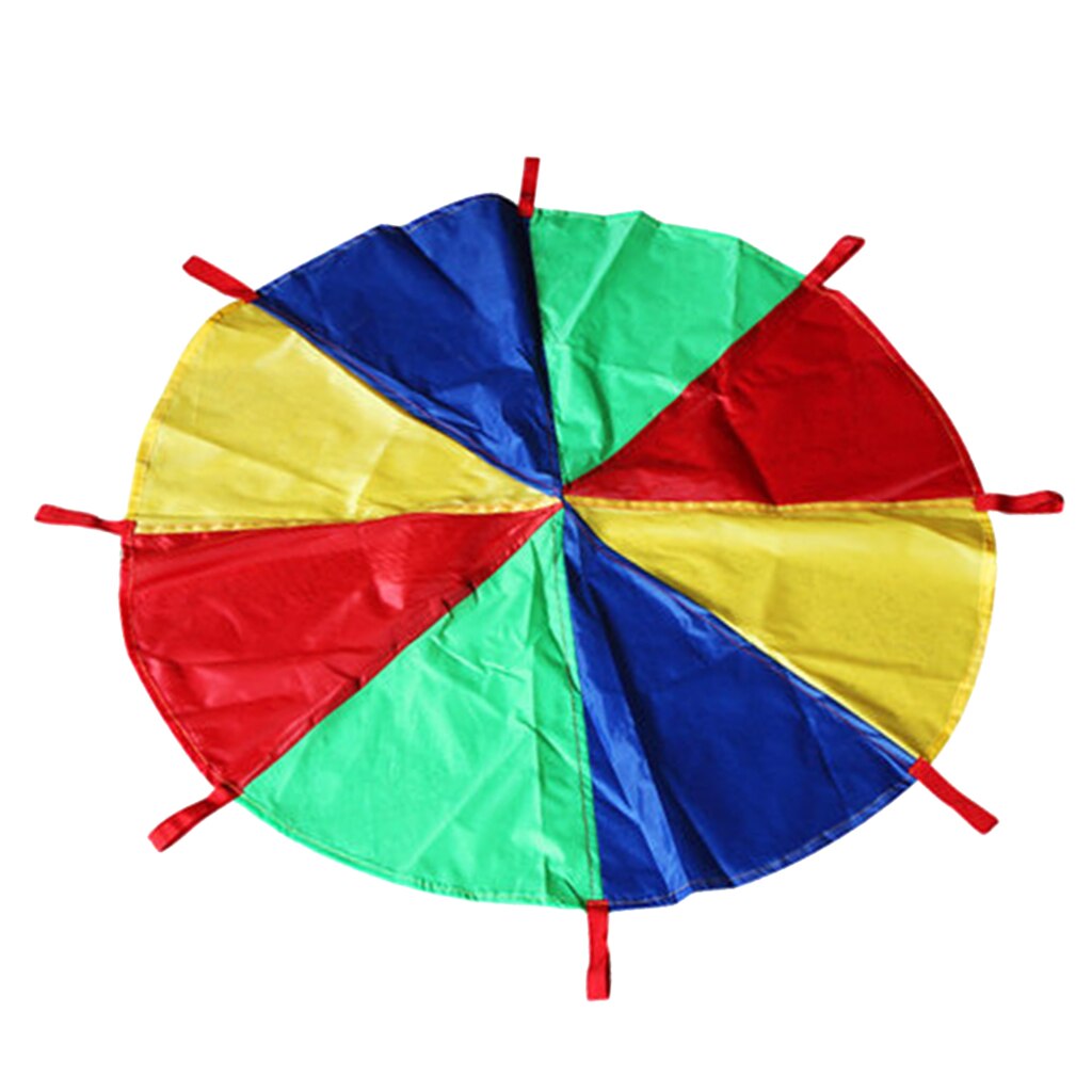 6 ~ 16ft Veelkleurige Kid 'S Play Parachute Tent Outdoor Games Activiteiten Speelgoed