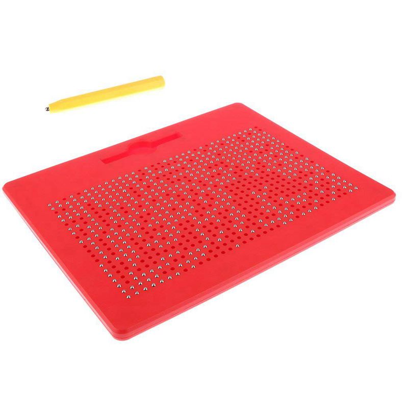 Magnetische Magische Schetsblok Uithangbord Met Bal En Magnetische Pen Voor Meisjes En Jongens: Red