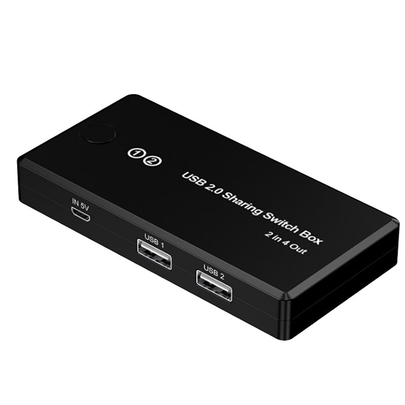 Usb 2.0 Sharing Switch Box 4 Poort 2 In 4 Out Switch Adapter Voor Muis Keyboard Scanner Printer Monitor Apparaten: Default Title