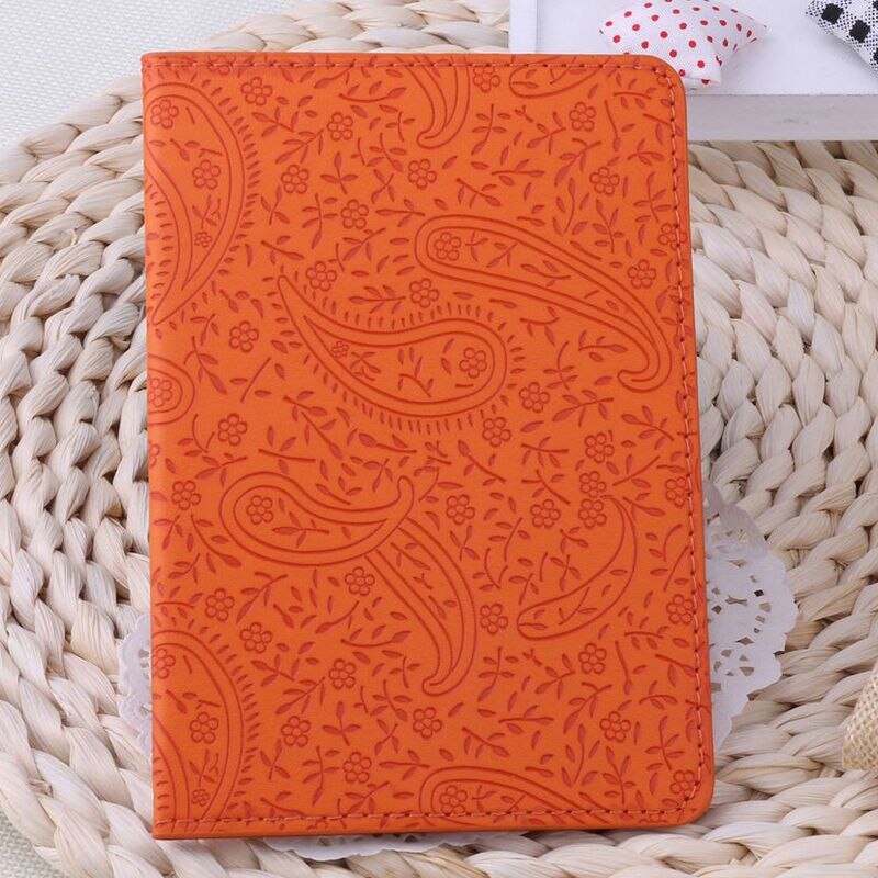 Ladies Cute Lavender Leather Passport Cover Holder Women Thin Travel Passport Leather Case: 07