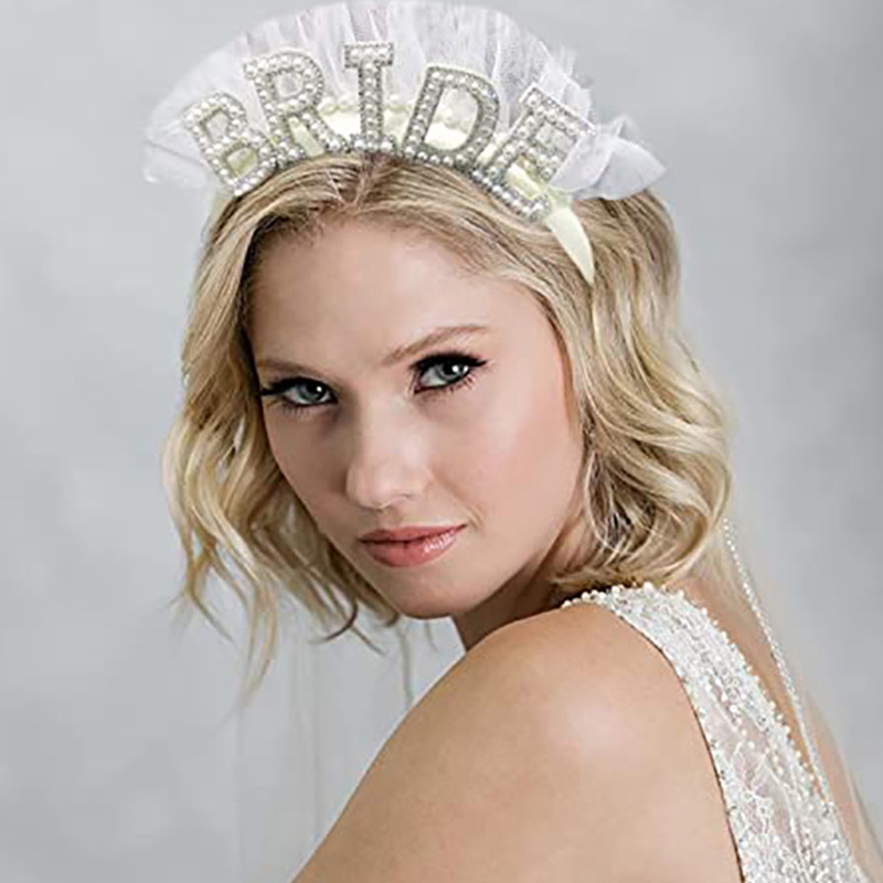 Hochzeit Dekoration Braut Schleier Hausschuhe Weiß Braut Als Satin Schärpe Mädchen Stirnband Schuhe Schulter Band Party Dekorieren Lieferungen