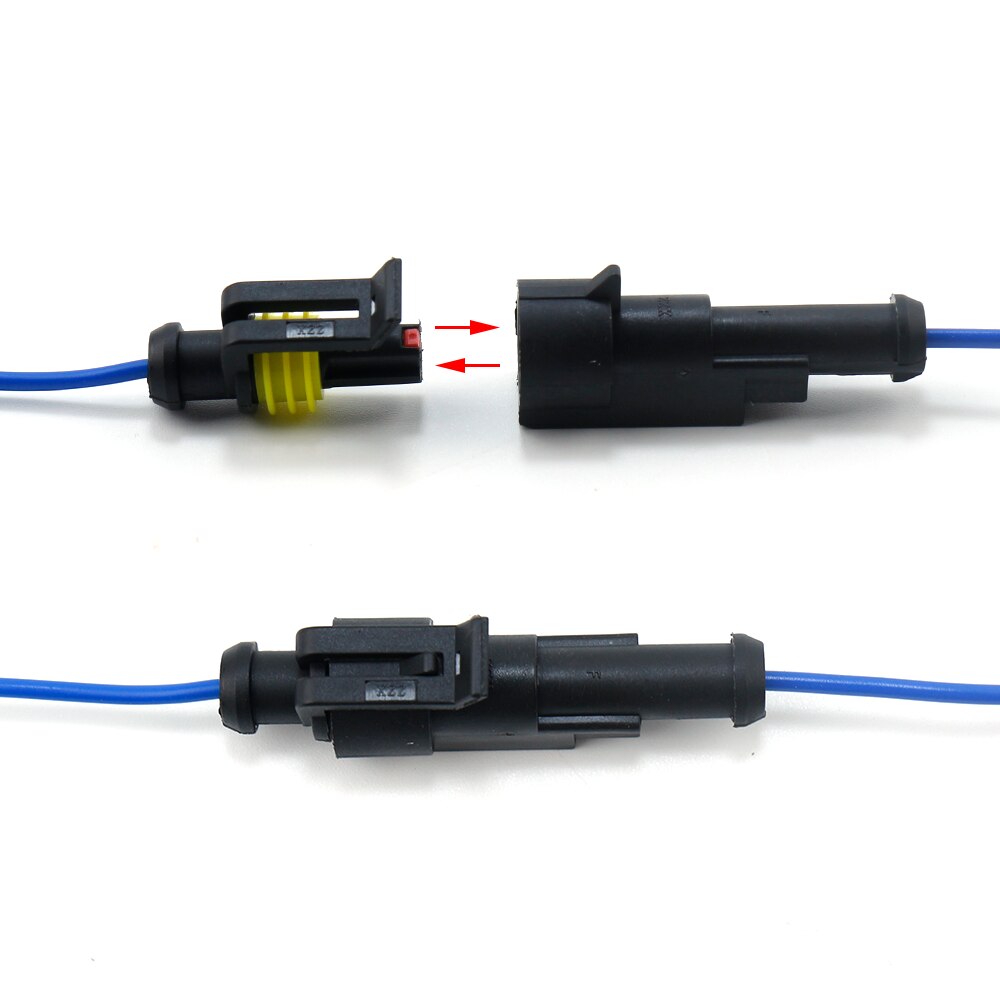 Vattentäta kopplingar kit bilkabel snabbkoppling elektrisk i bil kablar auto tätning uttag 1 2 3 4 5 6 stifts plug kit sätt