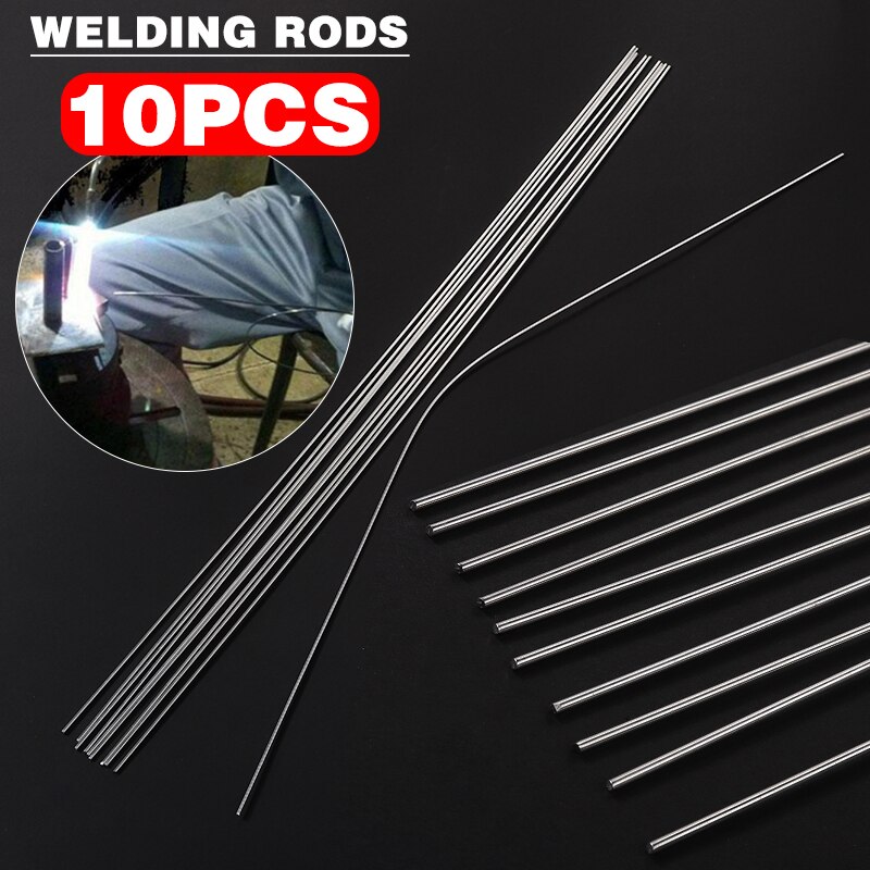 10pcs Silver Aluminum Welding Rod Low Temperature Metal Magnesium Brazing Sticks Rod 1.6mmx45cm