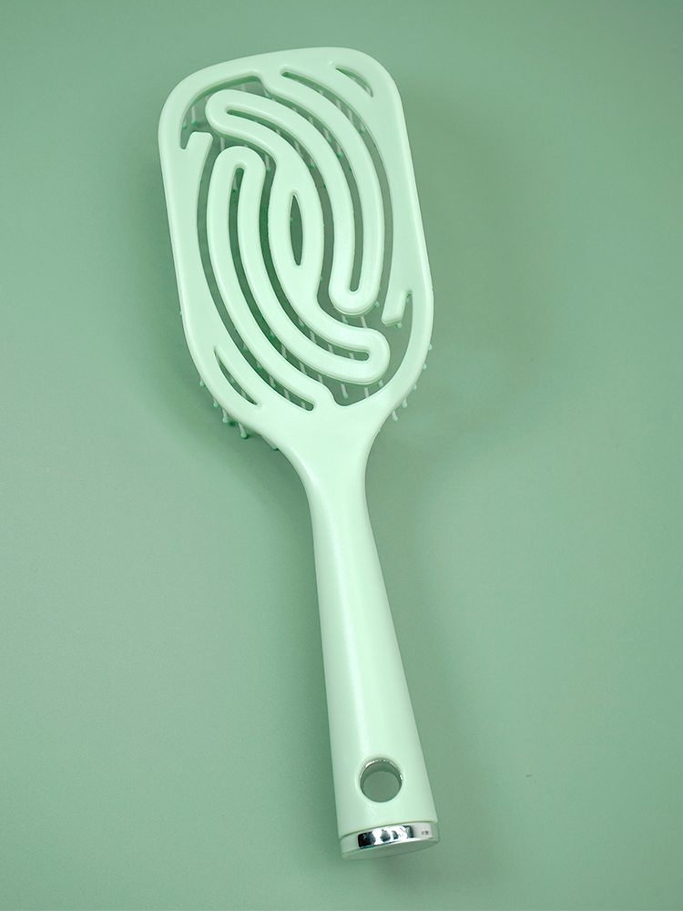 Peigne de Massage du cuir chevelu, brosse à cheveux antistatique, humide, sec, bouclé, démêlant, en Nylon, outils de coiffure pour Salon de coiffure pour femmes et hommes