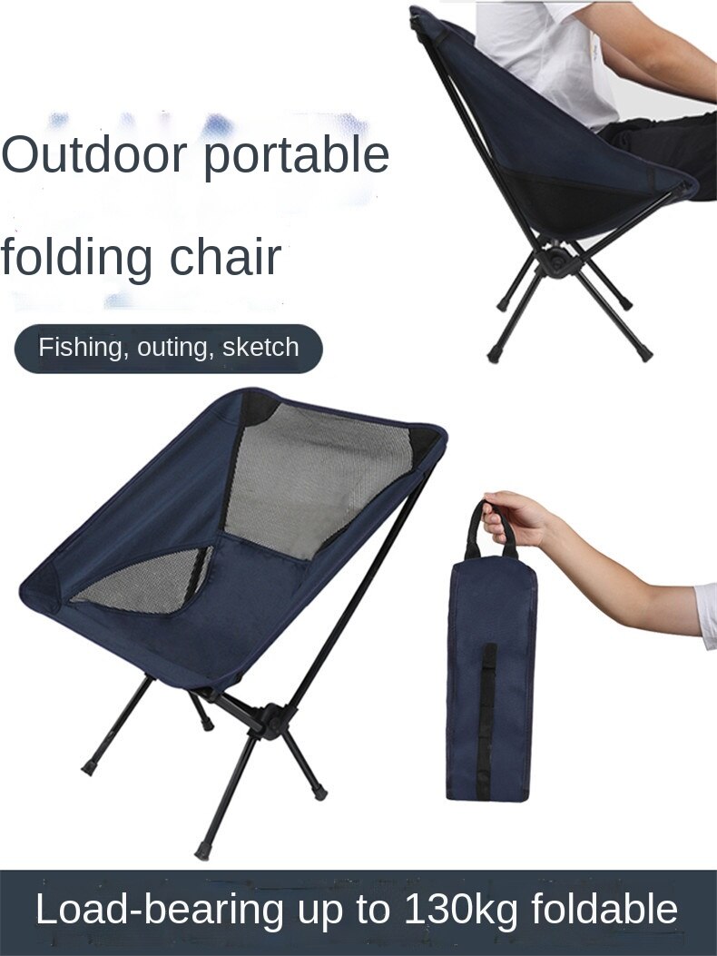 Silla plegable portátil ultraligera, con bolsa de transporte, soporte de aluminio, para acampar al aire libre