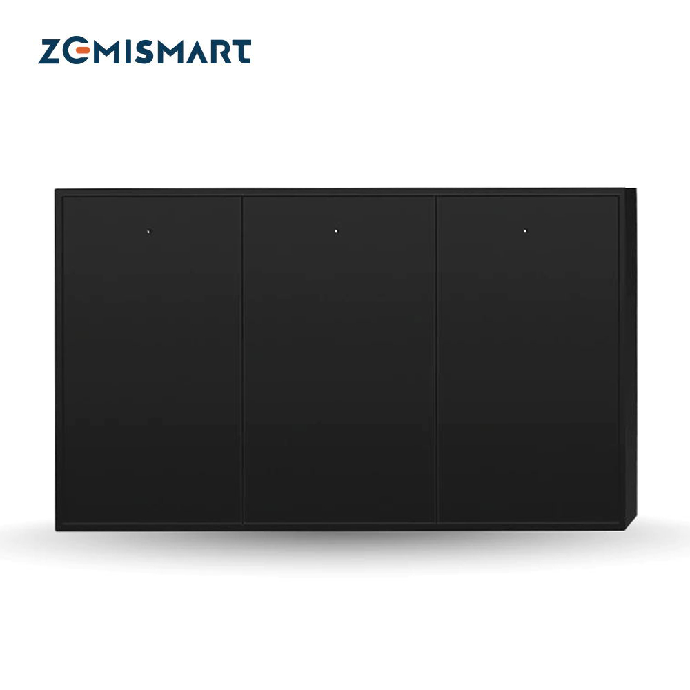Zemismart Tuya Zigbee Smart Wall Light Switch with Neutral 1 2 3 4 Gangs Black Interruptor Alexa Google Home Smartthings Edge