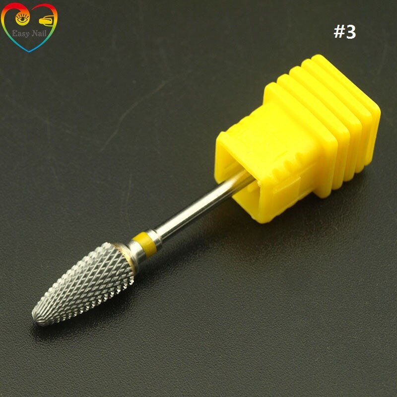 Easynail 8 typer hardmetall spiker borer grader metall bor bits neglebånd for manikyr elektrisk spiker bor tilbehør ,2.35mm