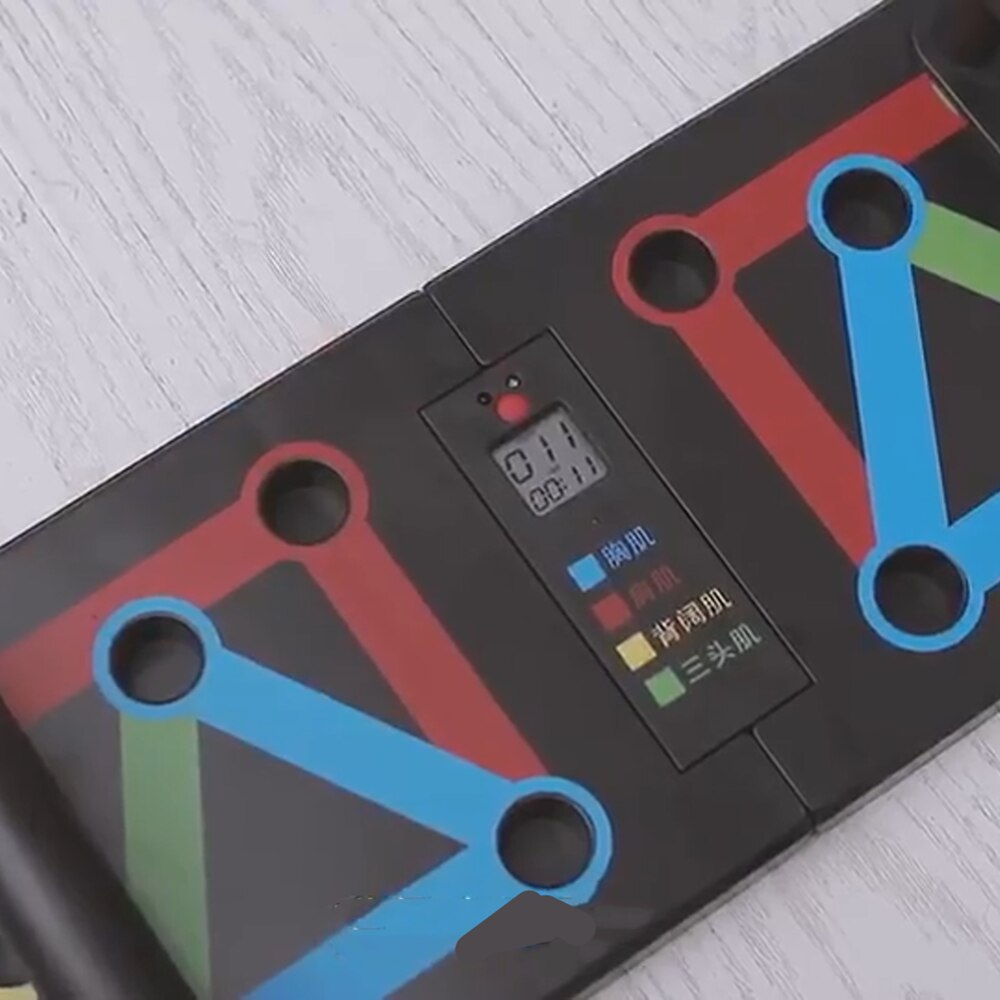 Push Up Rack Board Foldable Push-Up Stand Electronic Counting Function for Chest Abdomen Muscle Training Exercise Workout