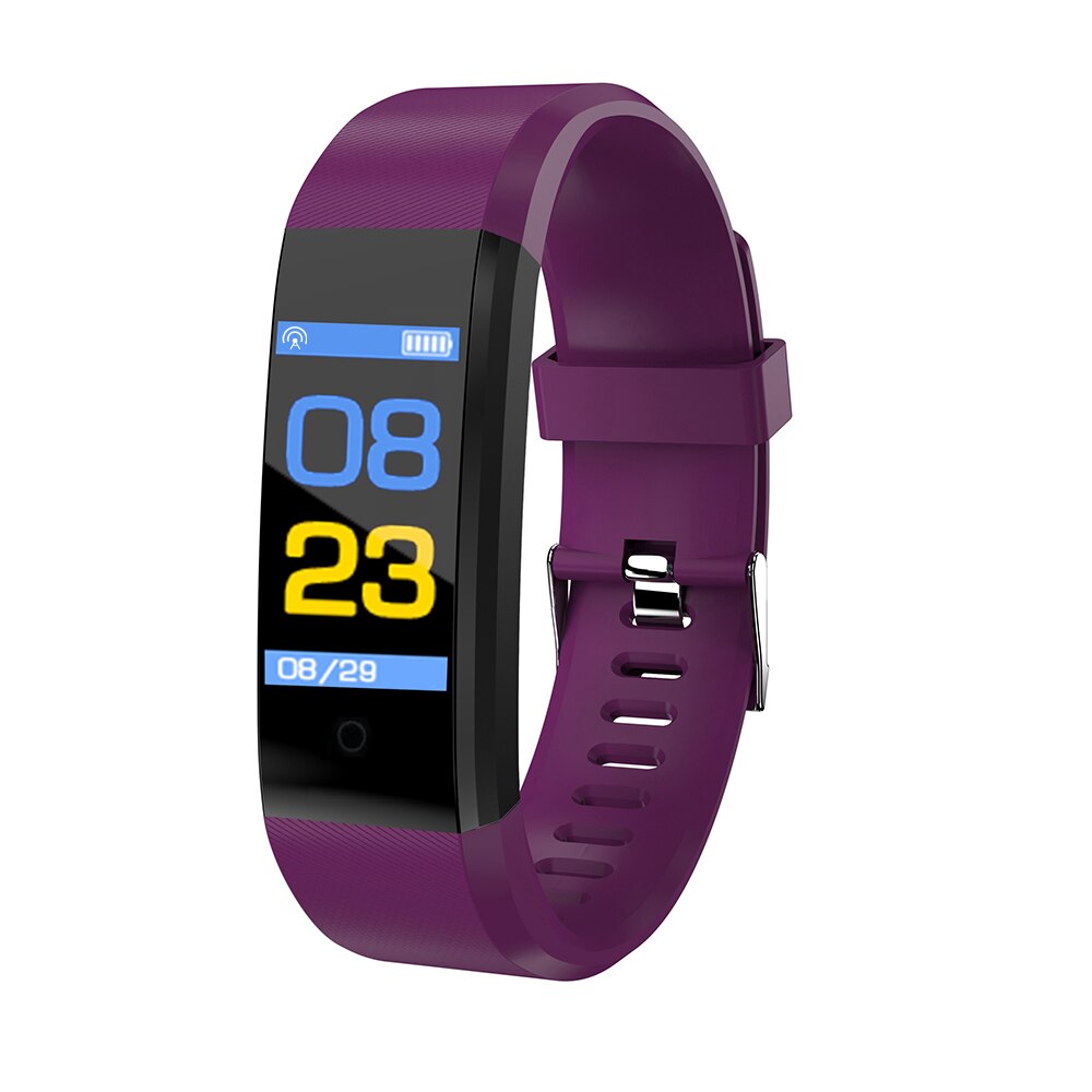 Pulsera inteligente deportiva resistente al agua IP67, con pantalla TFT de 0,96 pulgadas, control del ritmo cardíaco y de la presión arterial, para Fitness y calorías: D