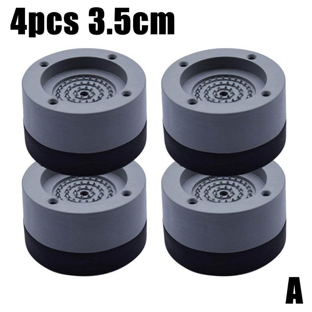 Anti-Slip and Noise-Reducing Washing Machine Feet Vibration Heavy Floor Furniture Dryer Antivibration Pads Non Protect Duty N8E3: A