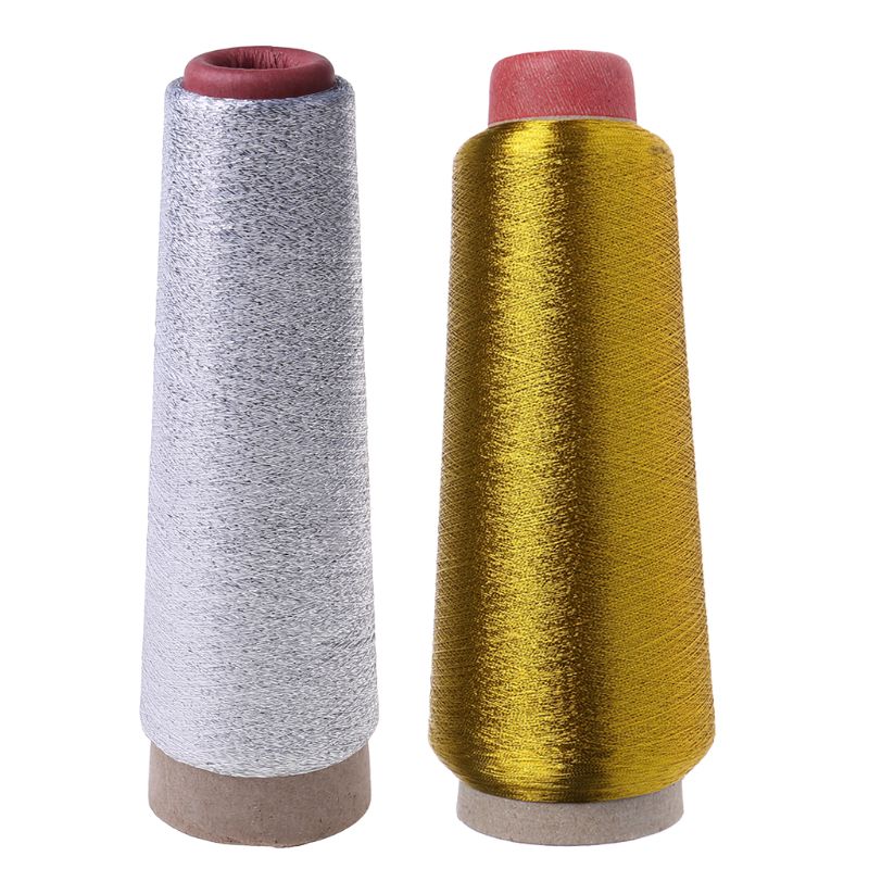 1PC Sewing Machine Cone Threads Polyester Overlocking All Purpose Golden Silver N09 21