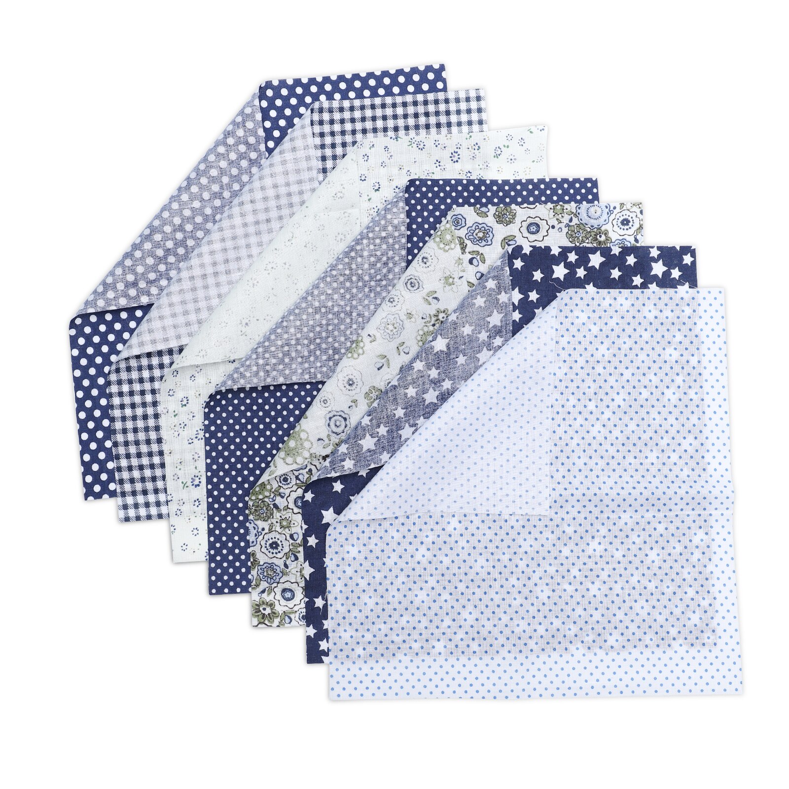 7PCS/Set 25 * 25cm Mixed Printing Floral Fabrics for Patchwork Sewing Materials Quilting Scrapbooking Cotton Cloth