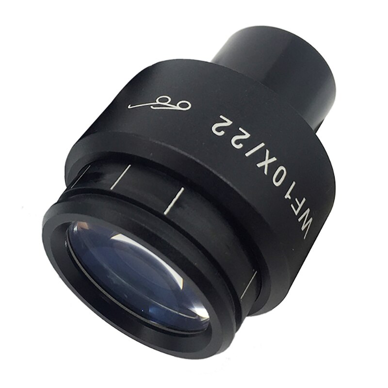 One piece WF10X/22 High Eyepoint Eyepiece Lens for Biological Microscope 22mm Diopter Adjustment WF10X 10X Fully Coated Ocular
