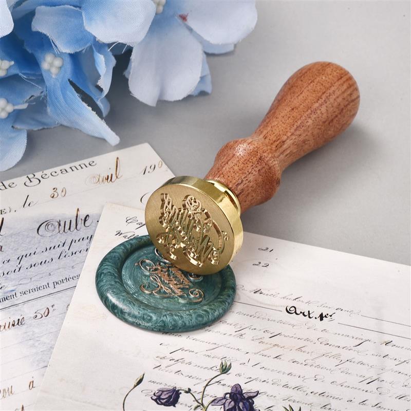 Træ mønster voks segl frimærker retro tillykke med fødselsdagen antik træ forsegling scrapbooking sollos stempel håndværk bryllup dekorative