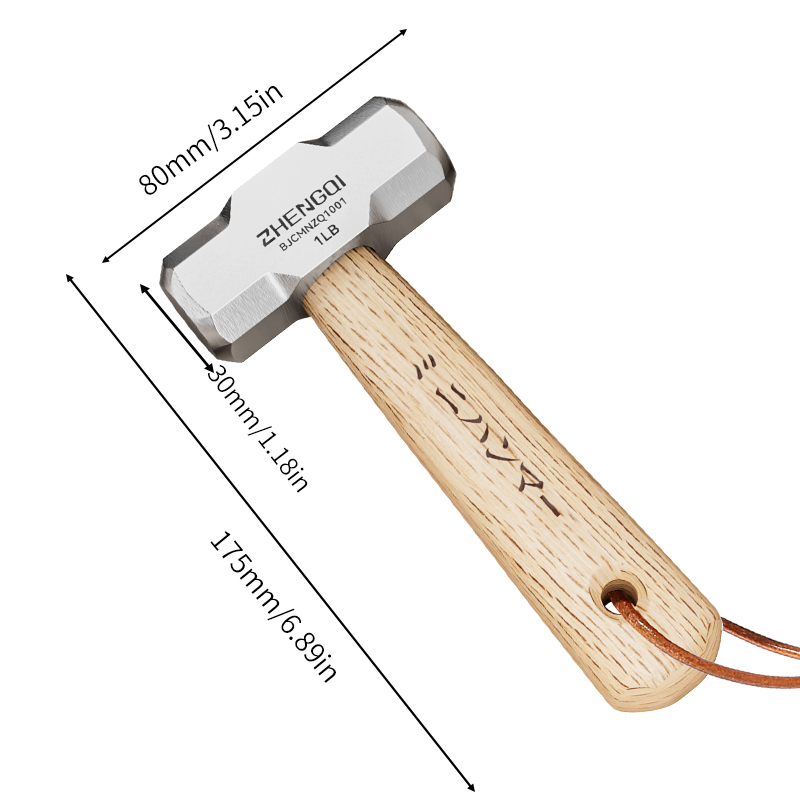 Mini martillo de garra, herramientas para el hogar, uso común en carpintería, clavos para golpear, mango de madera, martillo pequeño de acero con alto contenido de carbono: Azul