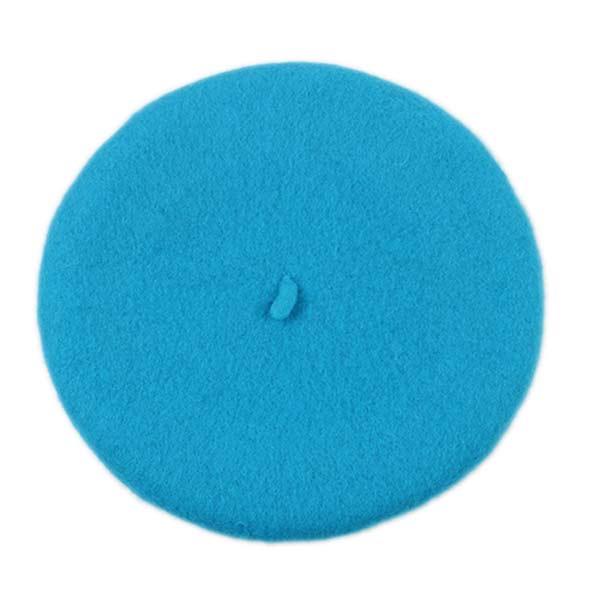 Dropshiping elegent britisk dame kvinner strikket beret lue ski luer tam cap lue  dg88: Innsjøblått