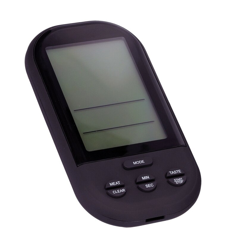 BBQ Grill Wireless Digital Thermometer Meat Food Temperature Meter Black With Stainless Steel Probe For Kitchen Cooking