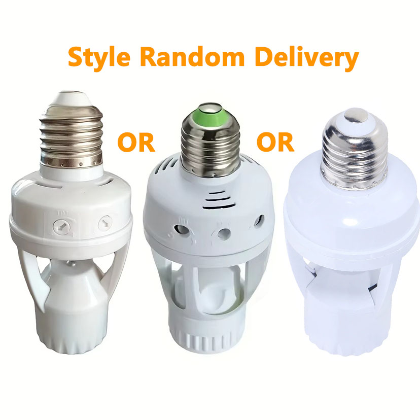 1pc Smart Motion Sensor Gloeilamp Houder E27 PIR Inductie Sensor Adapter Lampvoet Converter Automatische LED Schakelaar AC 110V 220V