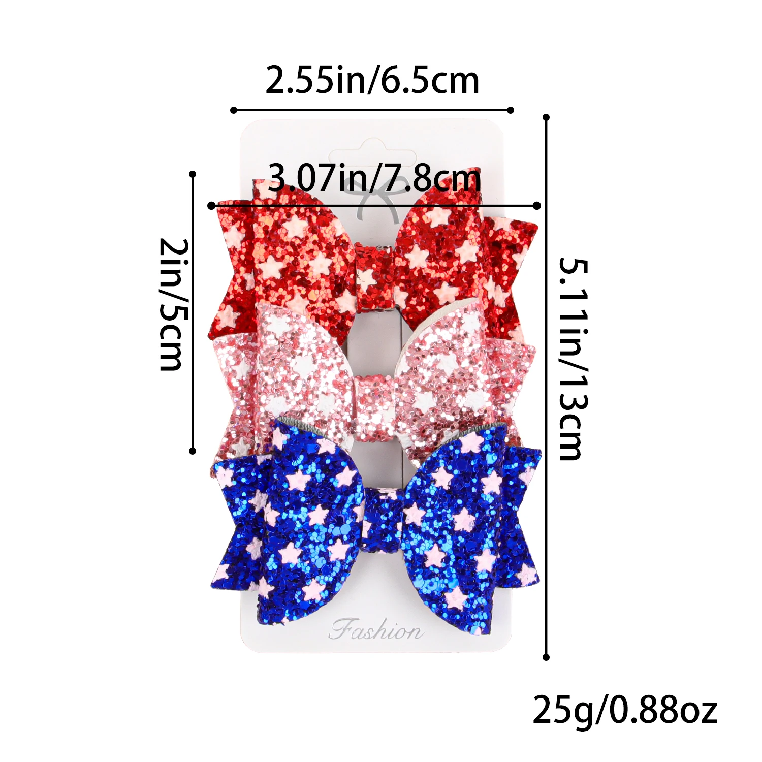 3 uds lazos coloridos para el cabello con Clips lindos 3 ''pelo brillante Bws pasadores de horquilla Clip para el cabello accesorios para el cabello para niños