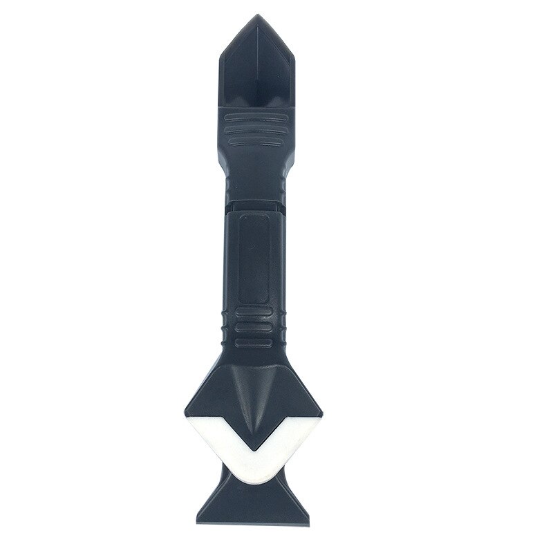 Espátula selladora de silicona 3 en 1 para ventanas, raspador de Metal, utensilio para quitar masilla o cemento, herramientas manuales de limpieza: Plastic