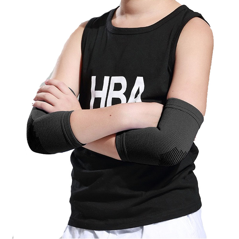 1 par de rodilleras deportivas para niños, coderas, muñequeras, tobilleras, rodilleras para niños y niñas, para deportes de baloncesto y voleibol: M / YELLOW