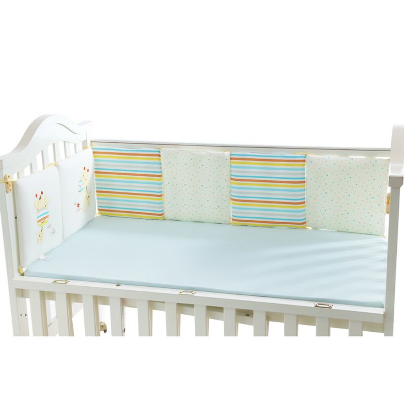 30x30cm Del Bambino Del Cotone Paraurti Presepe Fodera Traspirante Infantile Culla Pad Neonato Culla di Sicurezza Sonno Protezione Cuscino Biancheria Da Letto arredamento Della camera