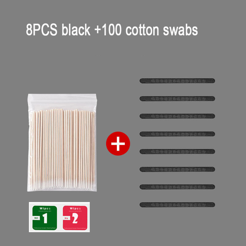 Universal Tablet Staub-proof Net Rost-proof Wasserdichte Net Staub Stecker Net Lautsprecher Staub Abdeckung Reinigen Schützen für ipad Huawei Xiaomi: 8pcs Black