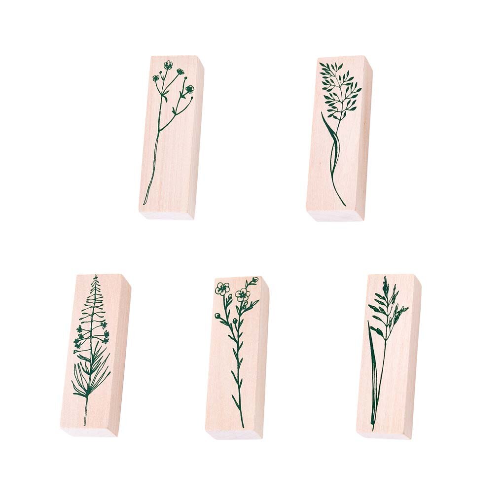 Bladeren Bos Planten Dagelijkse Planner Stempel Scrapbooking Diy Foto Maken Briefpapier Ambachten Houten Rubber Stempel