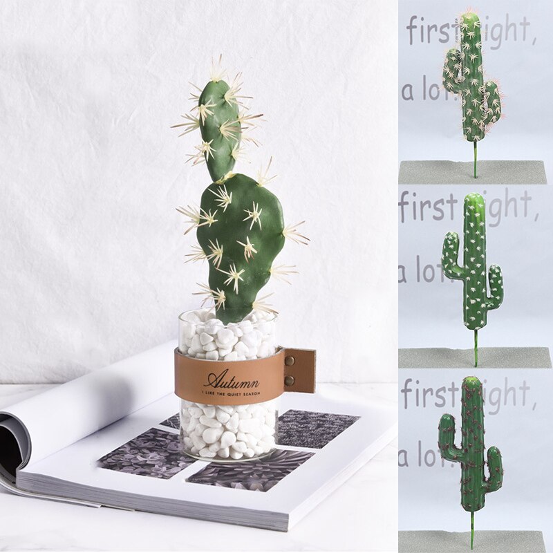 Green Simulation Artificial Cactus Succulent Flower Plant Home Decor Artificial Flower Wedding Party Office Artificial Plants