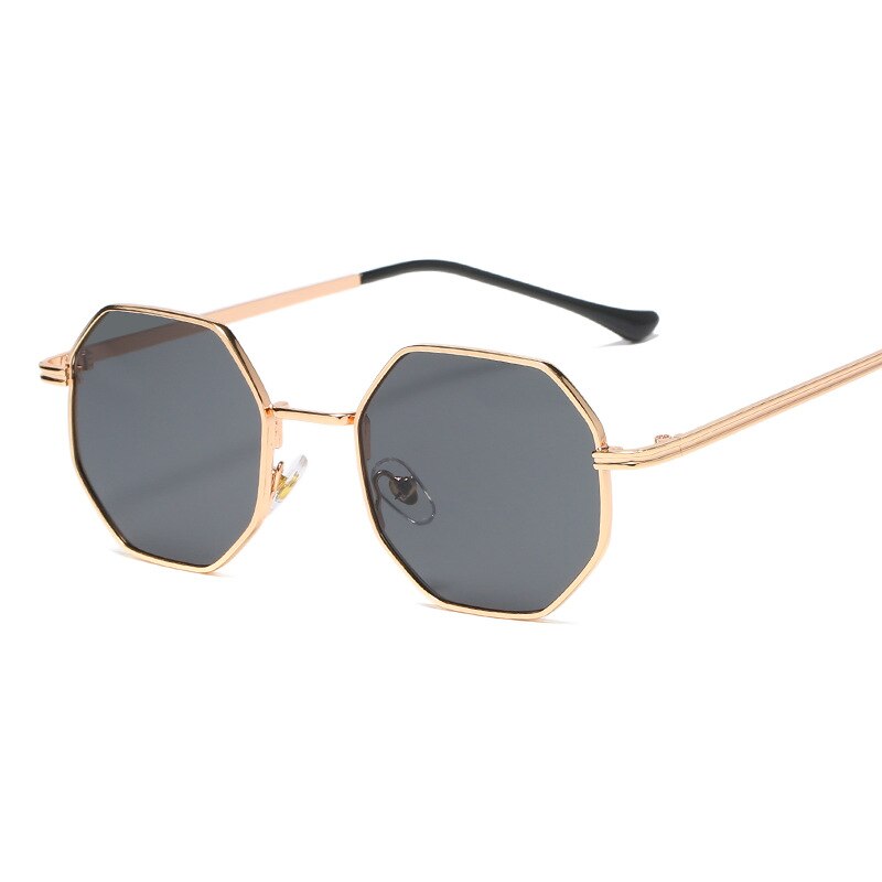 Retro Randloze Zonnebril Voor Mannen Vrouwen Rechthoek Ultra-Kleine Frame Zonnebril Zie Door Lens Eyewear - blauw - M