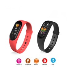 M5 Sport Fitness Stappenteller Smart Horloge Hartslag Monitoring Ondersteuning Waterdicht Muziek Controller Smart Armband