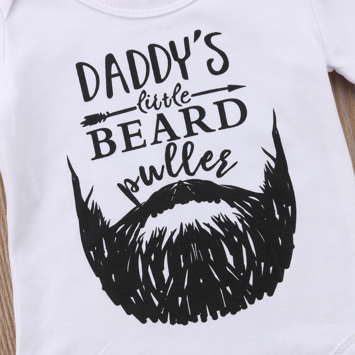 Citgeett Newborn Baby Boy Girl Beard Daddy Letters Funny Infant Clothes Bodysuit Jumpsuit Summer Casual Outfits