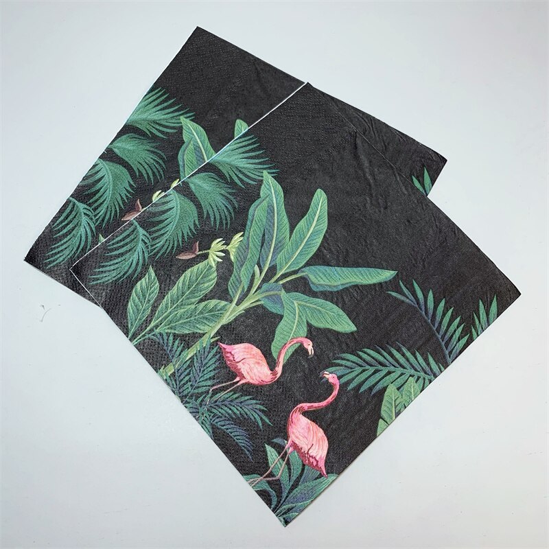 20 Stks/pak Flamingo Tafel Decoupage Papier Servetten Zomer Servet Papieren Tissue Voor Wedding Party Supplies