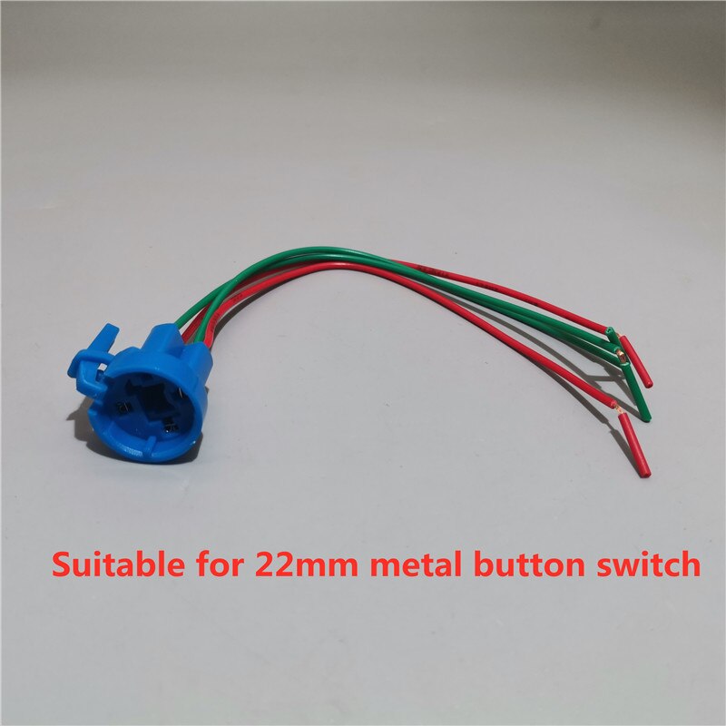12mm 16mm 19mm 22mm 25mm Cable Socket for Metal Push Button Switch Wiring 2-6 Wires Stable Lamp Light Button: 22mm Y