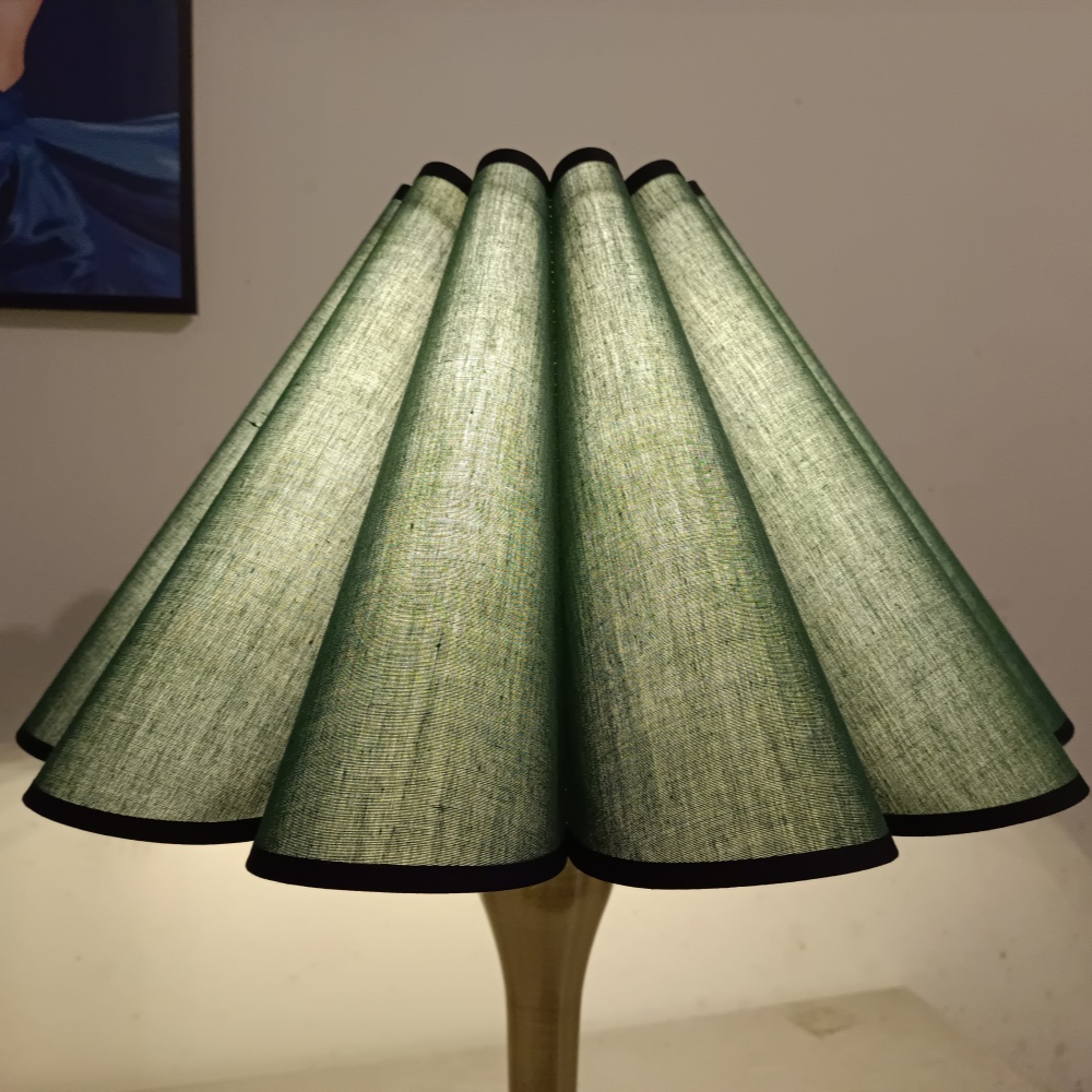 Abat-jour de lampe d'arbre de pétale, abat-jour de lustre, lampe de chevet décorative: vert militaire