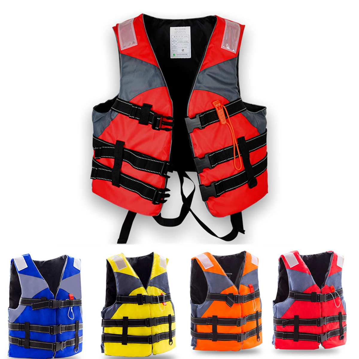 Adult Life Vest Life Jacket With Cross Belt Survival Whistle Outdoor Water Sports Swimming Surfing Boating Fishing Rescuing Tool
