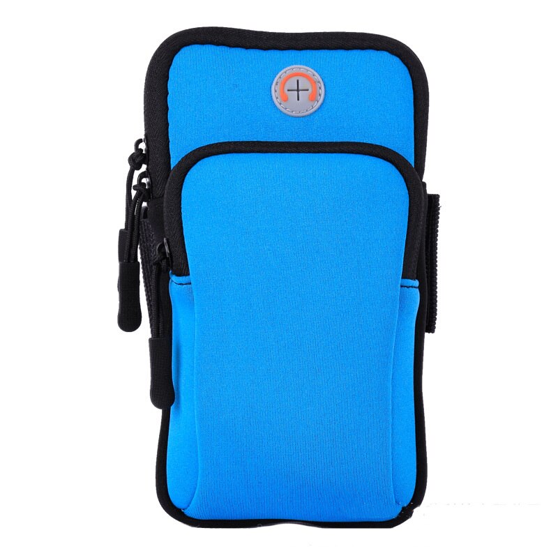 Losfick borsa da braccio sportiva impermeabile per telefono donna uomo per iPhone Huawei Xiaomi sport borsa per cellulare custodia da braccio per telefono: Blu