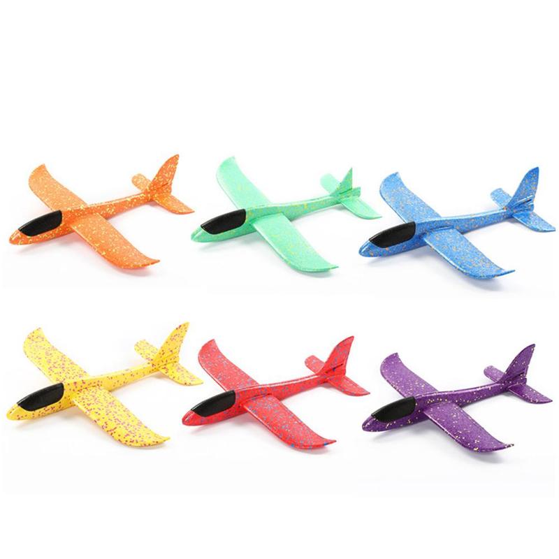 Avion en mousse à lancer à la main 48CM, jouet de lancement en plein air, planeur, pour enfants, modèle de Puzzle