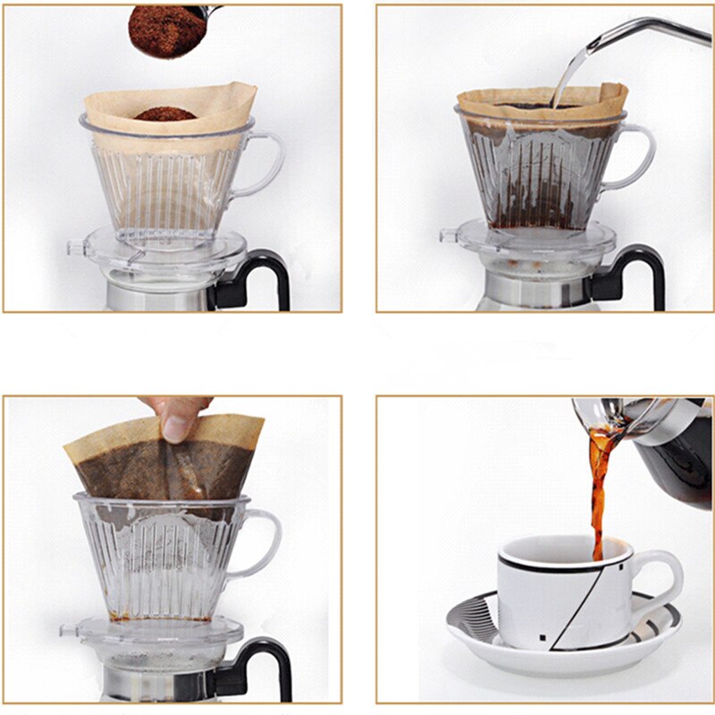 40 kpl kahvi suodatinpaperin 101 102 103  v60 tippusuuttimen kahvin suodattaa kuppia espresso suodatinkahville työkalut suodatinpaperi
