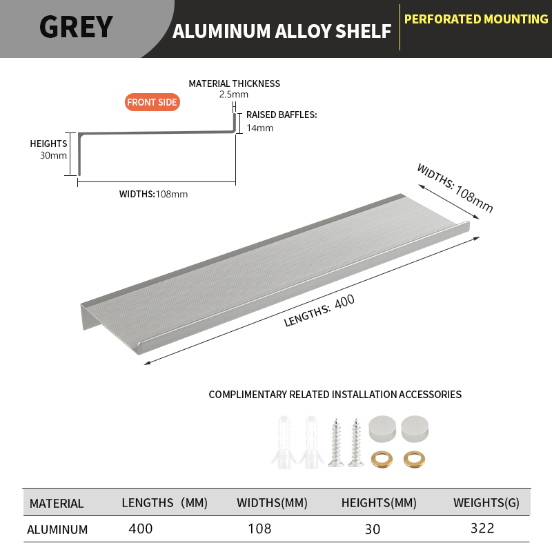 Mensole da bagno galleggianti Portaoggetti da parete Organizzatore per la casa Organizzatori di mobili da cucina per bagno Mensola da parete in metallo: Blu