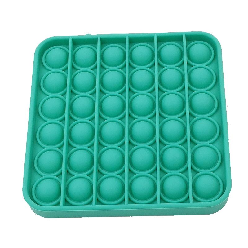 Pop It Fidget Toy Push Pop Pop Bubble Sensory Fidget Toy Sensory Toy Silicone Squeeze for Autism Reliever Stress Anxiety Relief: Blue