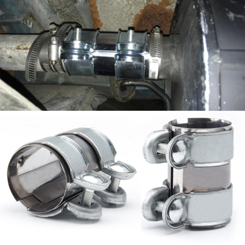 T304 Mild Steel Turbo Exhaust Pipe Clamp Downpipe Down Catback Muffler Cat Pipe Clamp