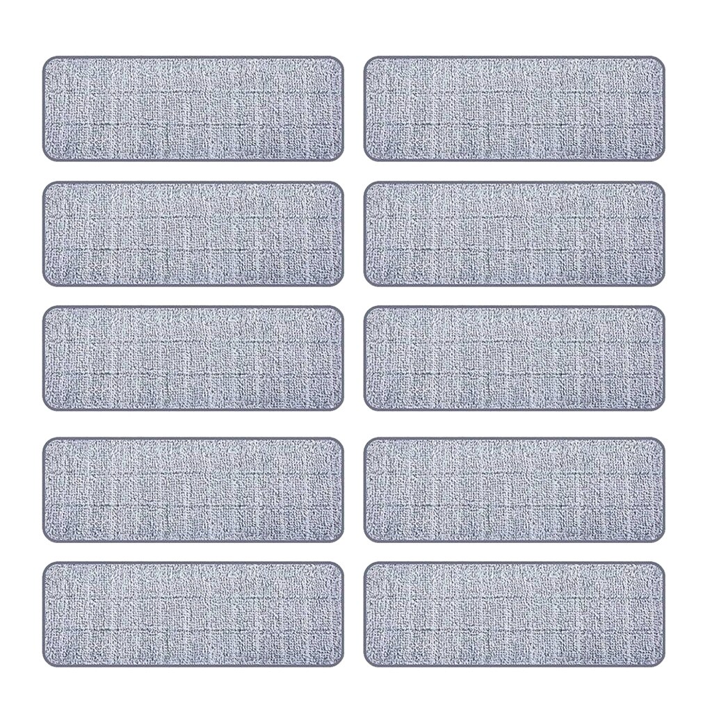Microfiber Cleaning Pads Reusable 12.99x4.72inch Mop Pad, Replacement Heads for Wet or Dry Floor Cleaning and Scrubbing